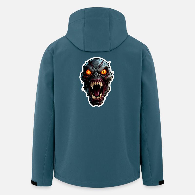 Furchterregendes Monster - Recycelte Männer Softshell-Jacke von Stanley/Stella - Dunkles Petrol