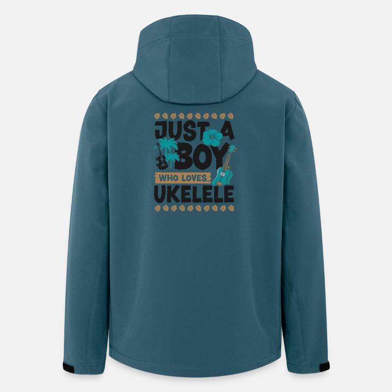 Hawaiian Ukulele Uke Boy Just A - Men’s Recycled Softshell Jacket by Stanley/Stella - stargazer