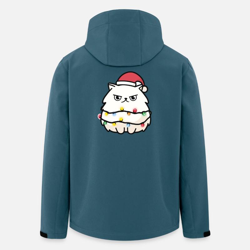 Kuschelkätzchen mit Lichterkette - Recycelte Männer Softshell-Jacke von Stanley/Stella - Dunkles Petrol