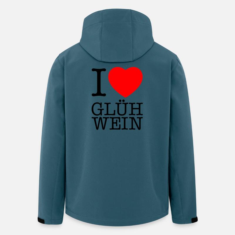 i love glühwein  - Recycelte Männer Softshell-Jacke von Stanley/Stella - Dunkles Petrol