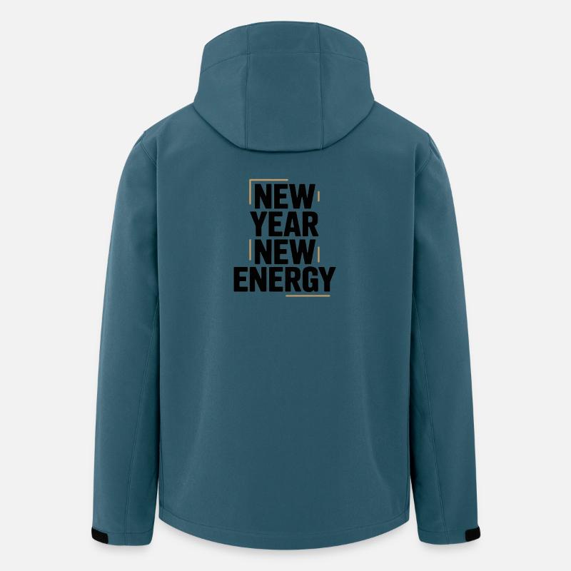 New Year Energy Typography - Men’s Recycled Softshell Jacket by Stanley/Stella - stargazer