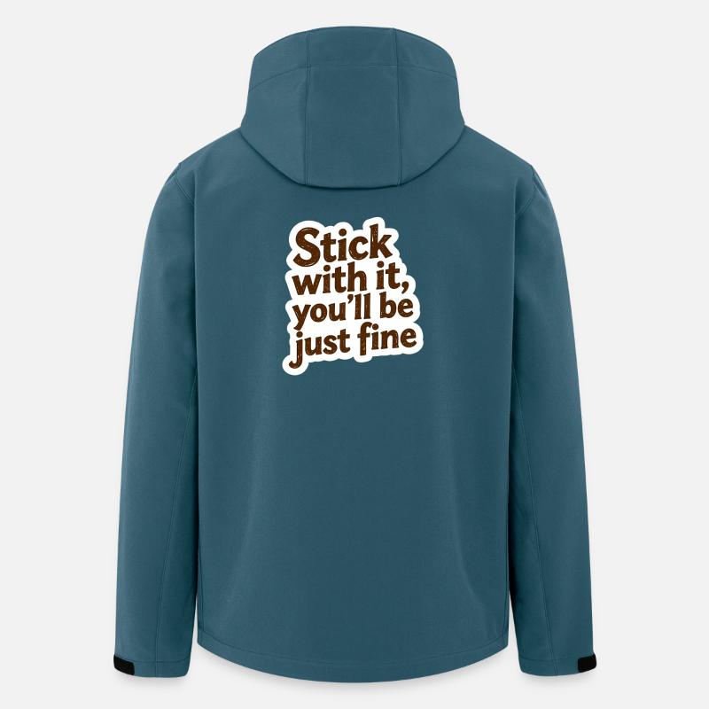 Stick With It – Pure Motivation - Men’s Recycled Softshell Jacket by Stanley/Stella - stargazer