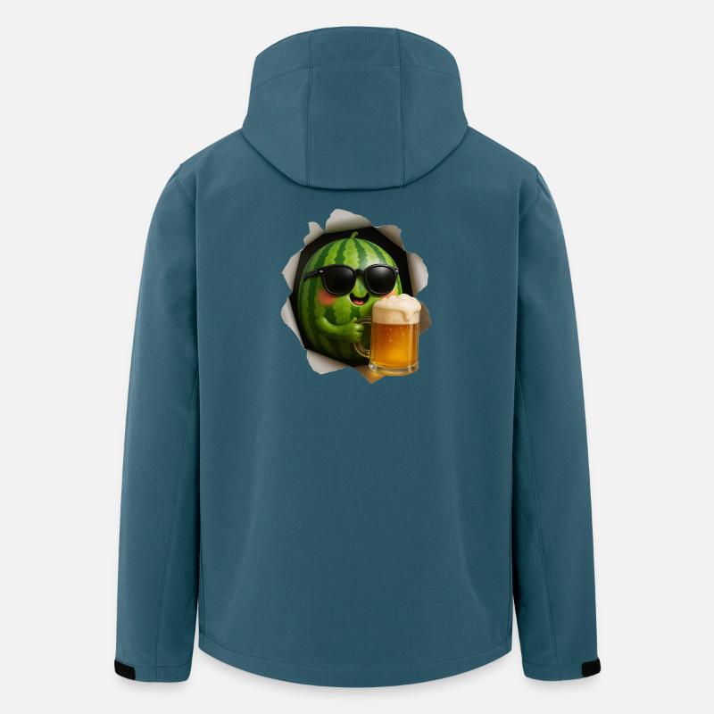 Wassermelone Bier - Recycelte Männer Softshell-Jacke von Stanley/Stella - Dunkles Petrol