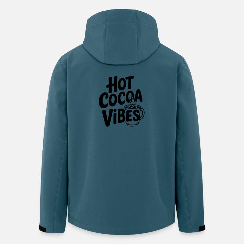Hot Cocoa Vibes - Recycelte Männer Softshell-Jacke von Stanley/Stella - Dunkles Petrol
