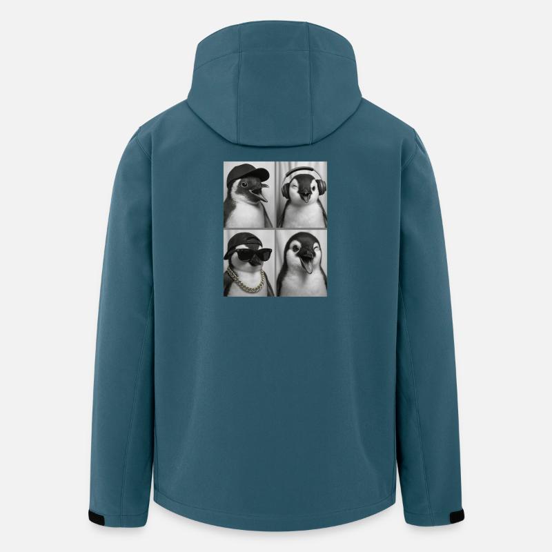 Pinguin - Recycelte Männer Softshell-Jacke von Stanley/Stella - Dunkles Petrol
