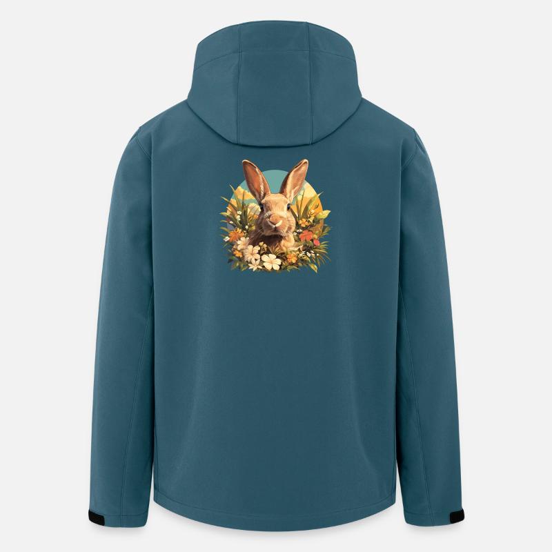 Lapin Lapin - Veste softshell homme en polyester recyclé Stanley/Stella - bleu pétrole foncé