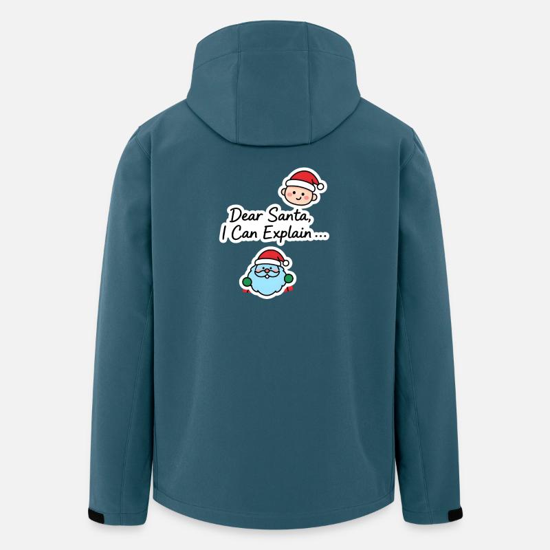 Dear Santa I Can Explain - Recycelte Männer Softshell-Jacke von Stanley/Stella - Dunkles Petrol