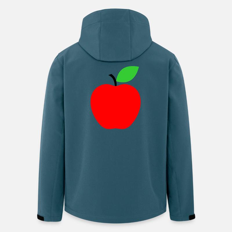 Roter Apfel Minimalist Icon - Recycelte Männer Softshell-Jacke von Stanley/Stella - Dunkles Petrol