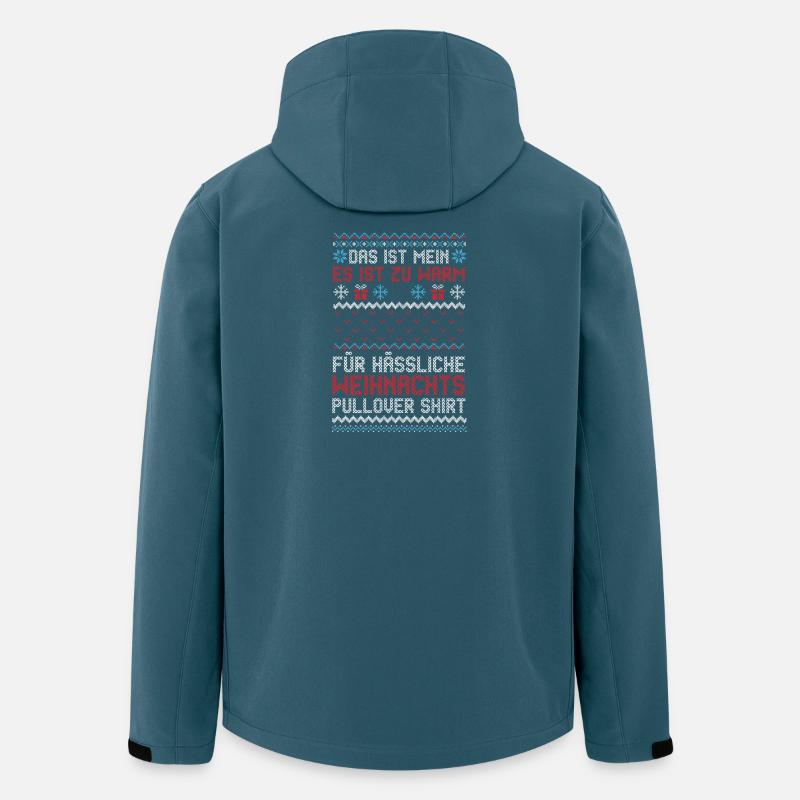 Noël du Père Noël - Veste softshell homme en polyester recyclé Stanley/Stella - bleu pétrole foncé