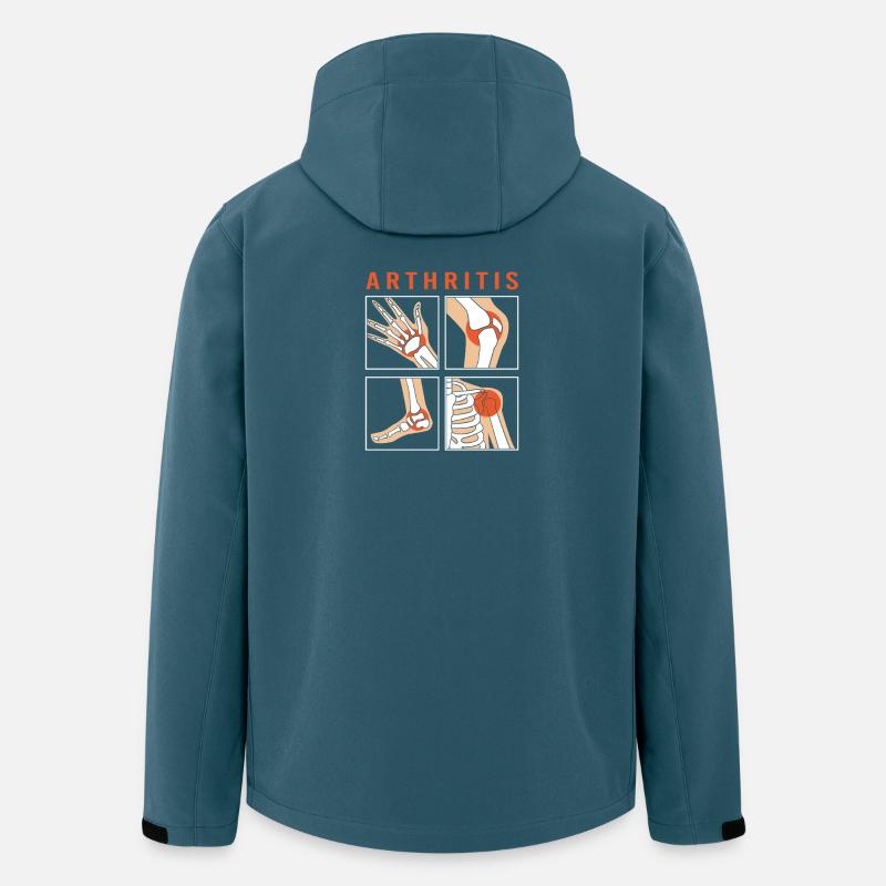 Arthritis Rheuma - Recycelte Männer Softshell-Jacke von Stanley/Stella - Dunkles Petrol