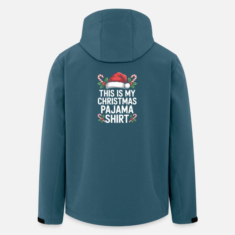 Ce t-shirt de pyjama de Noël - Veste softshell homme en polyester recyclé Stanley/Stella - bleu pétrole foncé