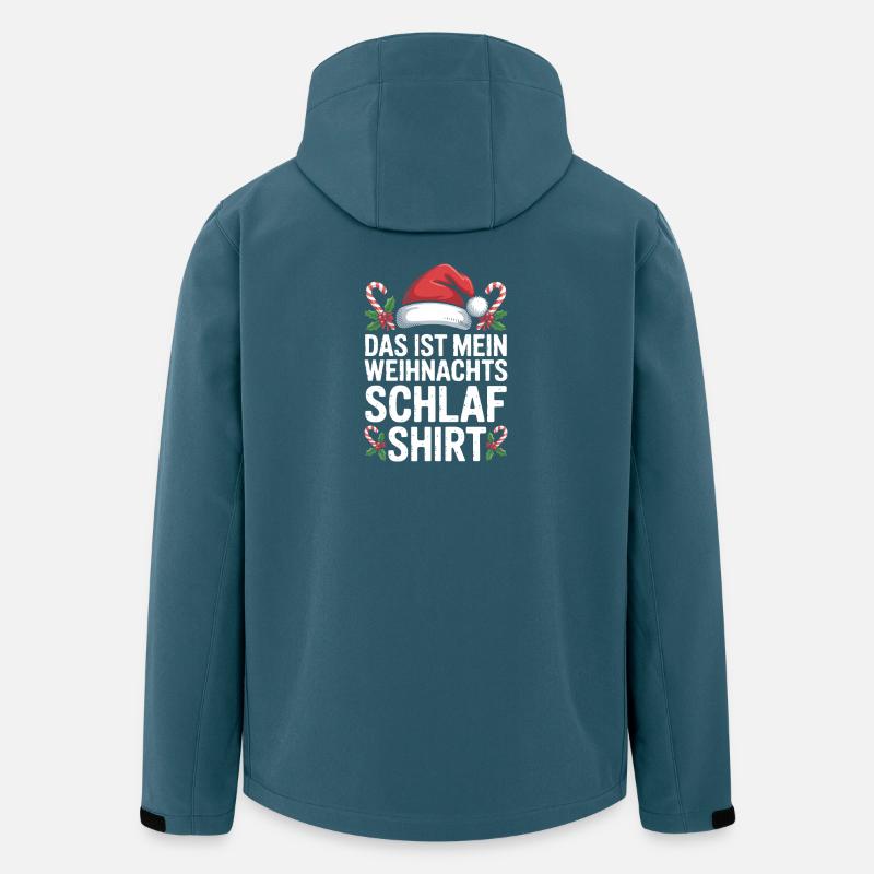Weihnachts Schlaf Shirt Spruch - Recycelte Männer Softshell-Jacke von Stanley/Stella - Dunkles Petrol