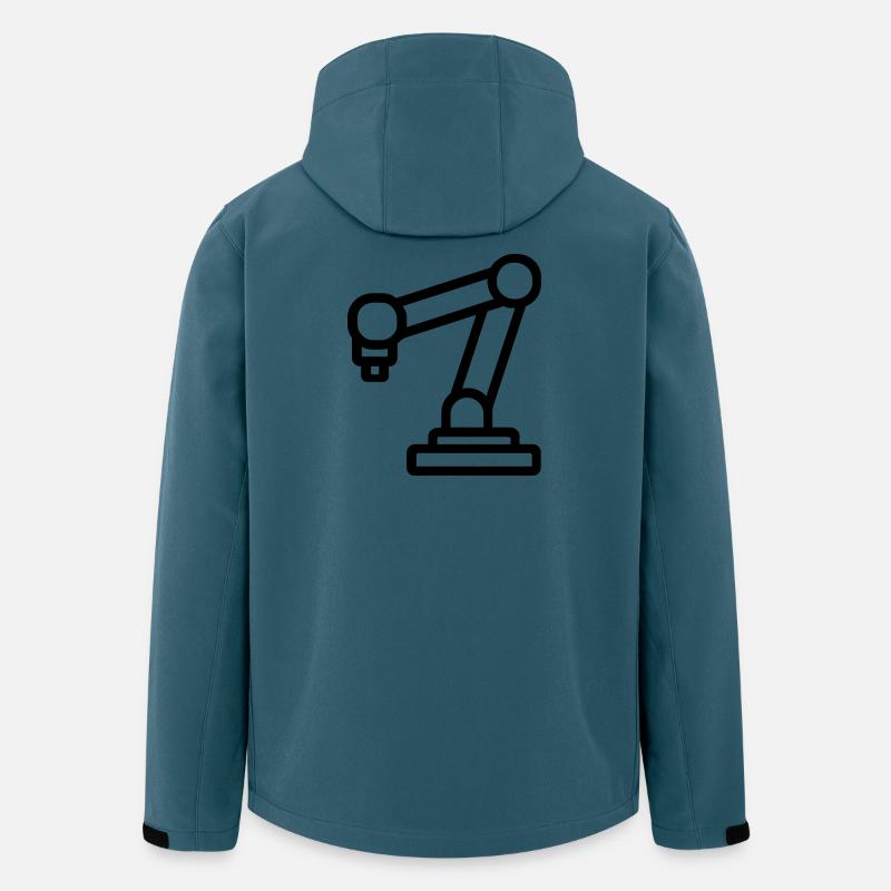 Roboterarm - Recycelte Männer Softshell-Jacke von Stanley/Stella - Dunkles Petrol