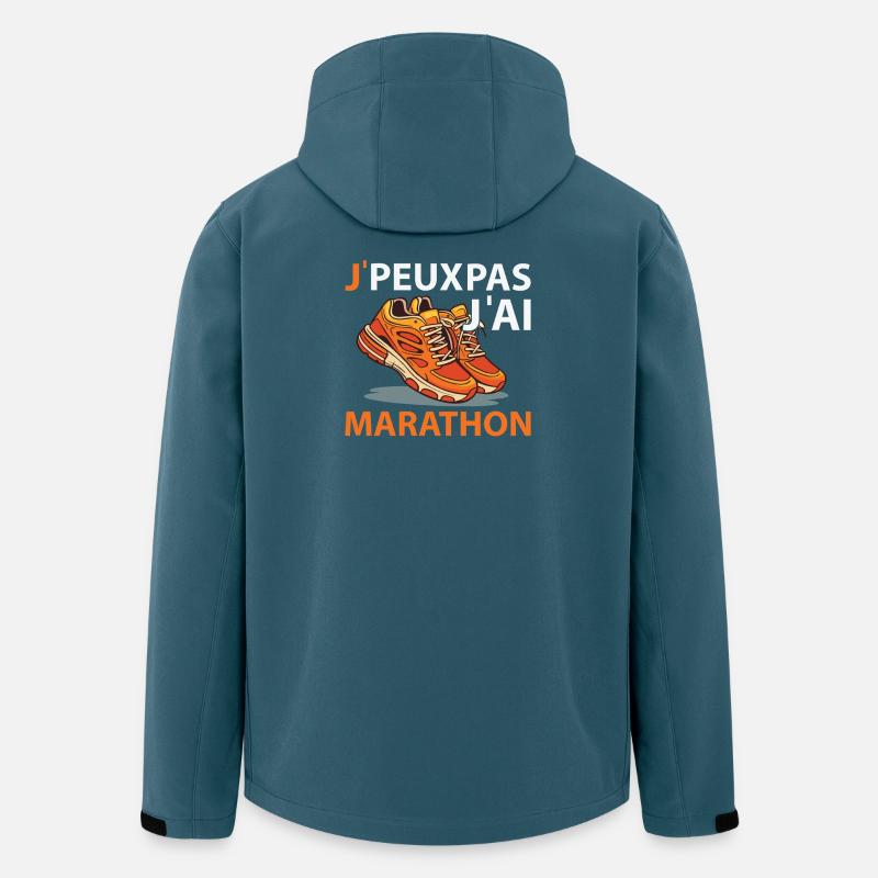 Ich kann nicht, ich Marathon - Recycelte Männer Softshell-Jacke von Stanley/Stella - Dunkles Petrol