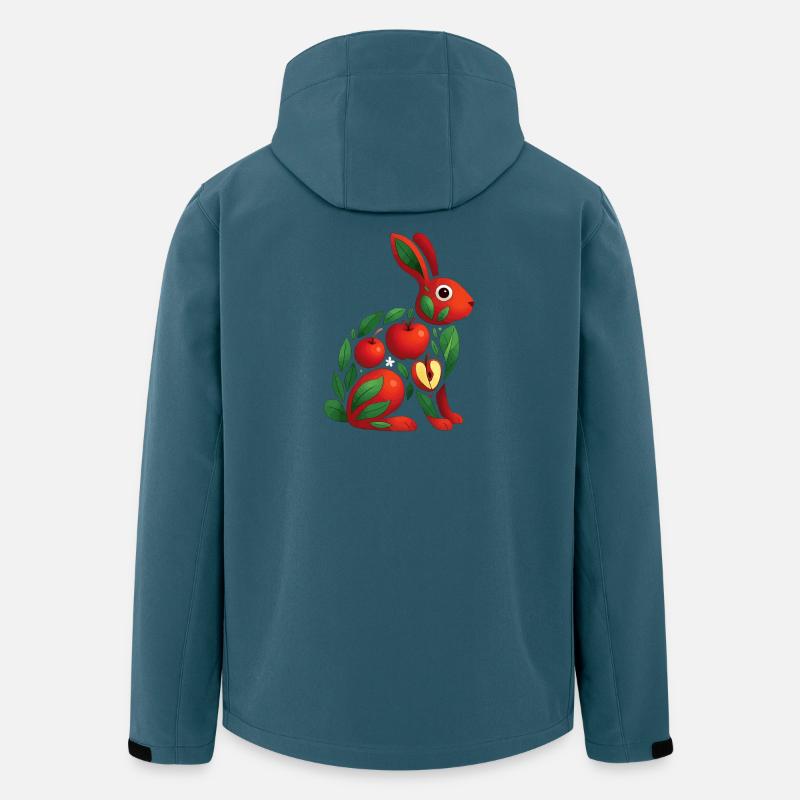 Hase Apfel - Recycelte Männer Softshell-Jacke von Stanley/Stella - Dunkles Petrol