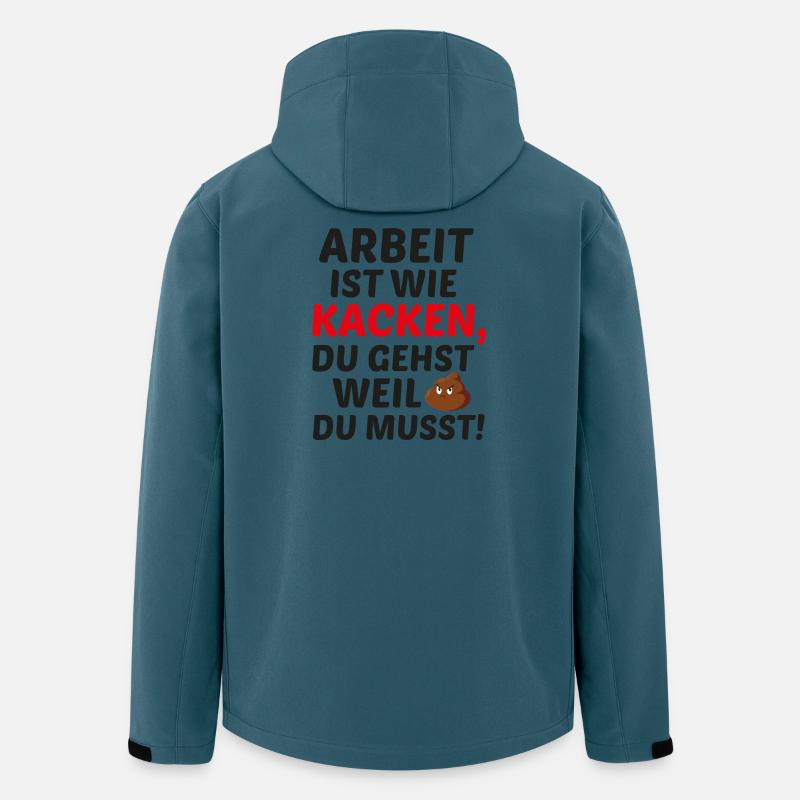 Work is like pooping - Men’s Recycled Softshell Jacket by Stanley/Stella - stargazer