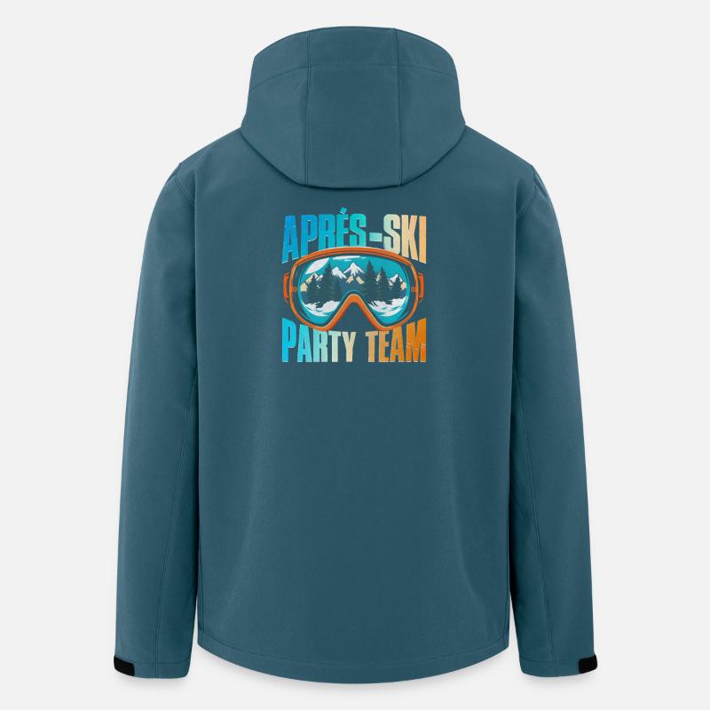 Apres Ski Party Team Bunt - Recycelte Männer Softshell-Jacke von Stanley/Stella - Dunkles Petrol