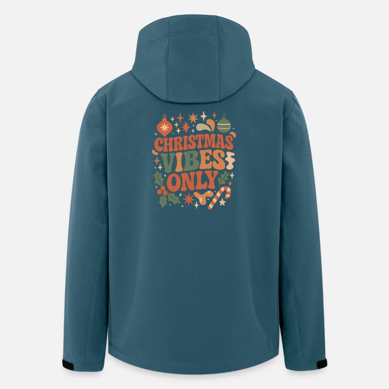Christmas Vibes Only Retro - Recycelte Männer Softshell-Jacke von Stanley/Stella - Dunkles Petrol