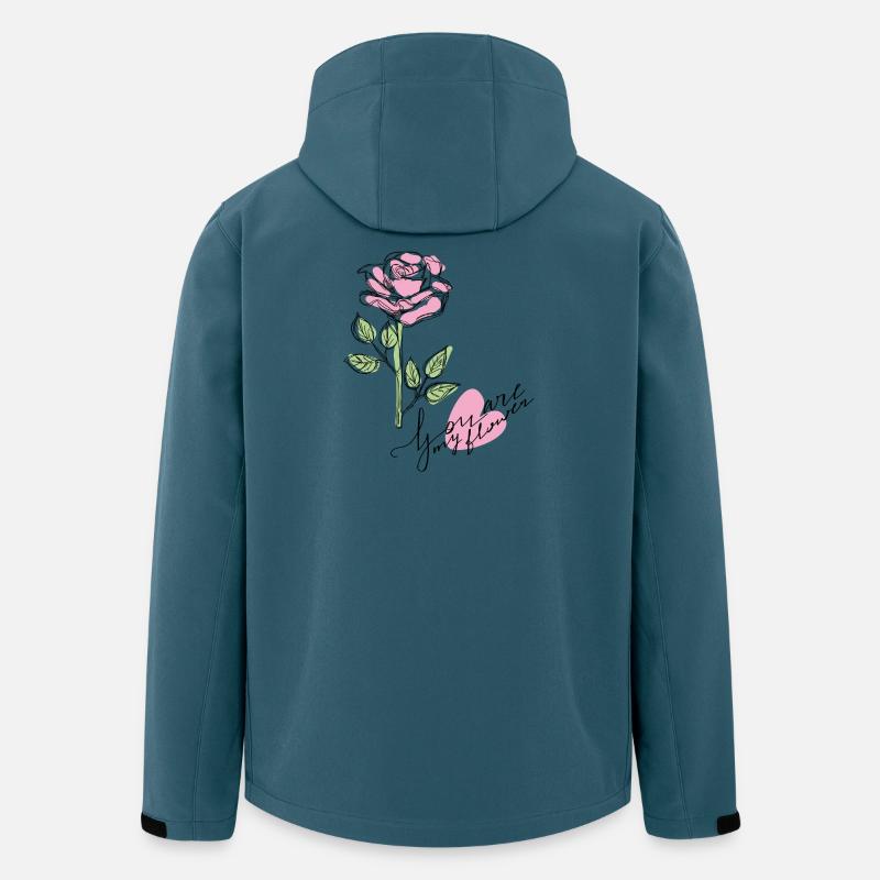 Rose - Recycelte Männer Softshell-Jacke Discoverer von Stanley/Stella - Dunkles Petrol