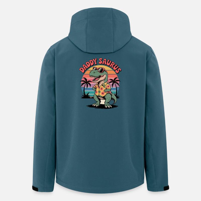 Daddy Saurus Dinosaur  - Men’s Recycled Softshell Jacket by Stanley/Stella - stargazer