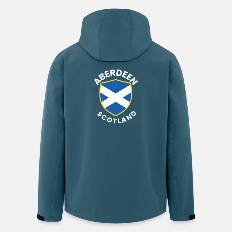 Aberdeen-Wappen - Recycelte Männer Softshell-Jacke von Stanley/Stella - Dunkles Petrol