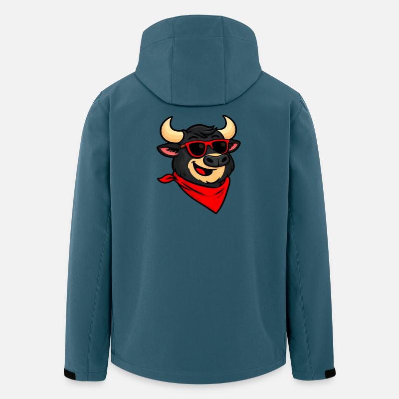 Feria Taurus Humor - Recycelte Männer Softshell-Jacke von Stanley/Stella - Dunkles Petrol