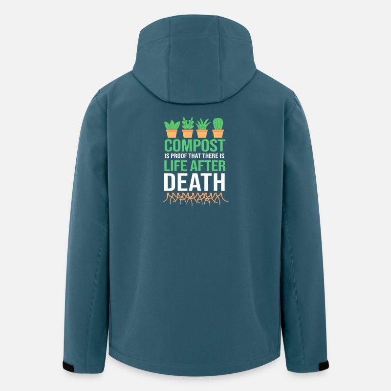Würmer Kompost Geschenk - Recycelte Männer Softshell-Jacke von Stanley/Stella - Dunkles Petrol