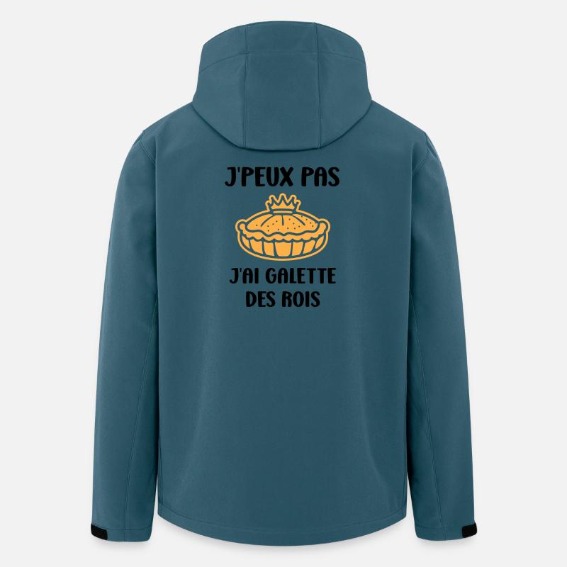 Humor galette des rois - Recycelte Männer Softshell-Jacke von Stanley/Stella - Dunkles Petrol