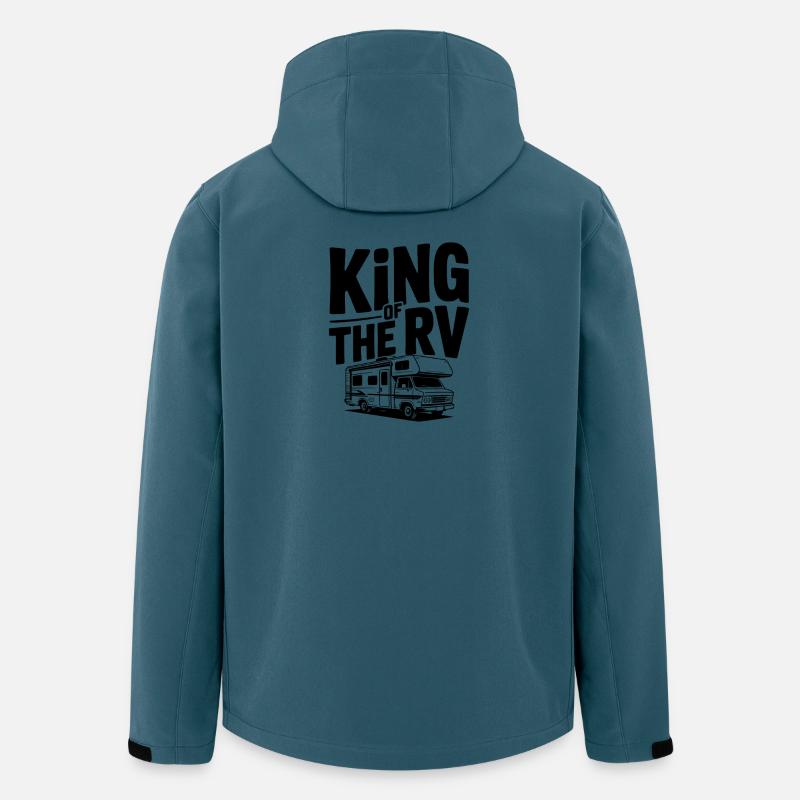 König der Wohnmobile - Recycelte Männer Softshell-Jacke von Stanley/Stella - Dunkles Petrol