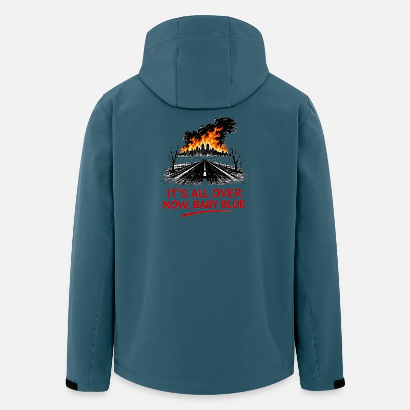 Flammen über Straßenallee - Recycelte Männer Softshell-Jacke von Stanley/Stella - Dunkles Petrol