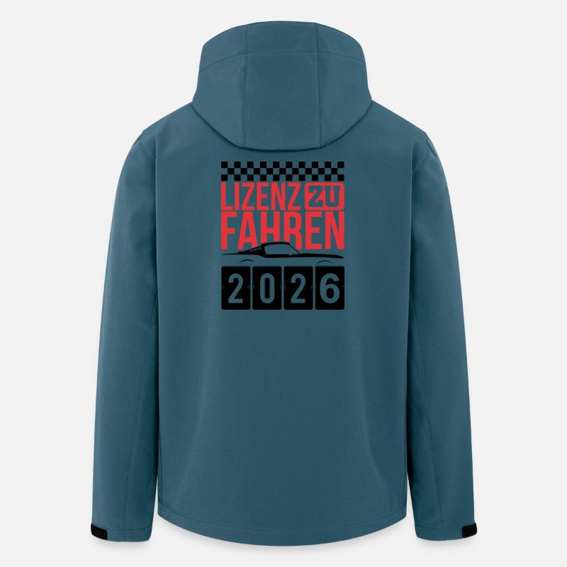 Führerschein 2026 Fahrprüfung Führerscheinprüfung - Recycelte Männer Softshell-Jacke von Stanley/Stella - Dunkles Petrol