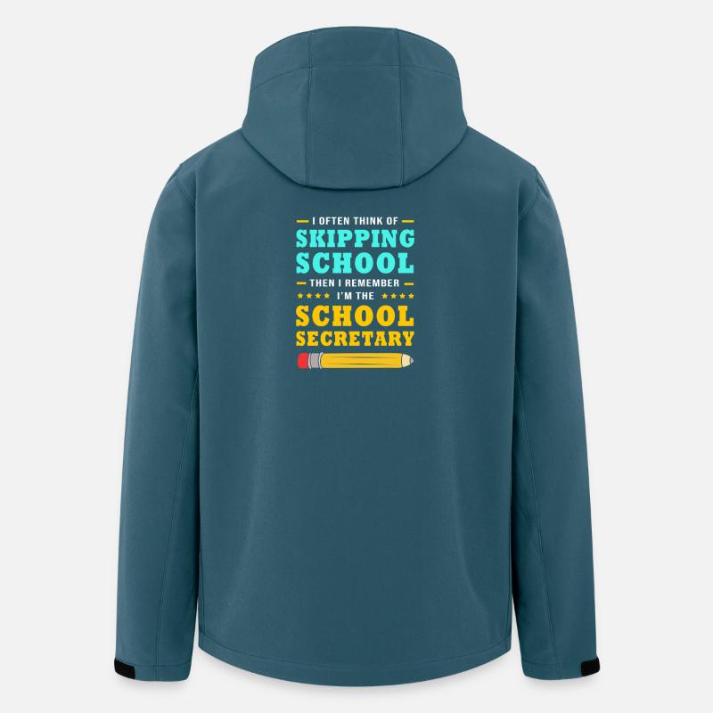 Sekretärin Schule Schulsekretärin - Recycelte Männer Softshell-Jacke von Stanley/Stella - Dunkles Petrol