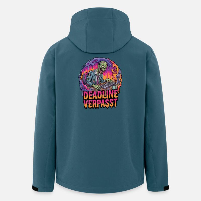 Deadline a manqué Zombie sur PC - Veste softshell homme en polyester recyclé Stanley/Stella - bleu pétrole foncé