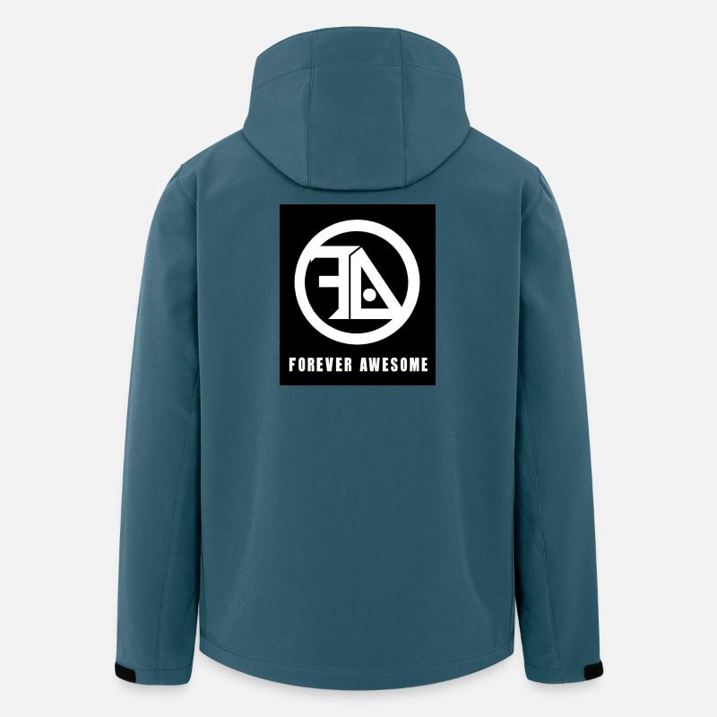 Für immer großartig schwarz-weiß - Recycelte Männer Softshell-Jacke von Stanley/Stella - Dunkles Petrol