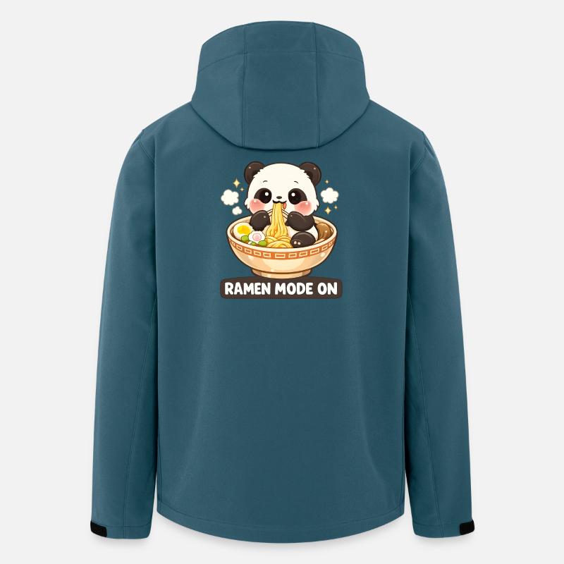Ramen mode on Panda - Men’s Recycled Softshell Jacket by Stanley/Stella - stargazer