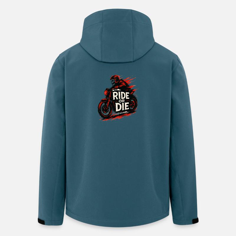 Ride or Die - Moto - Biker - Recycelte Männer Softshell-Jacke von Stanley/Stella - Dunkles Petrol