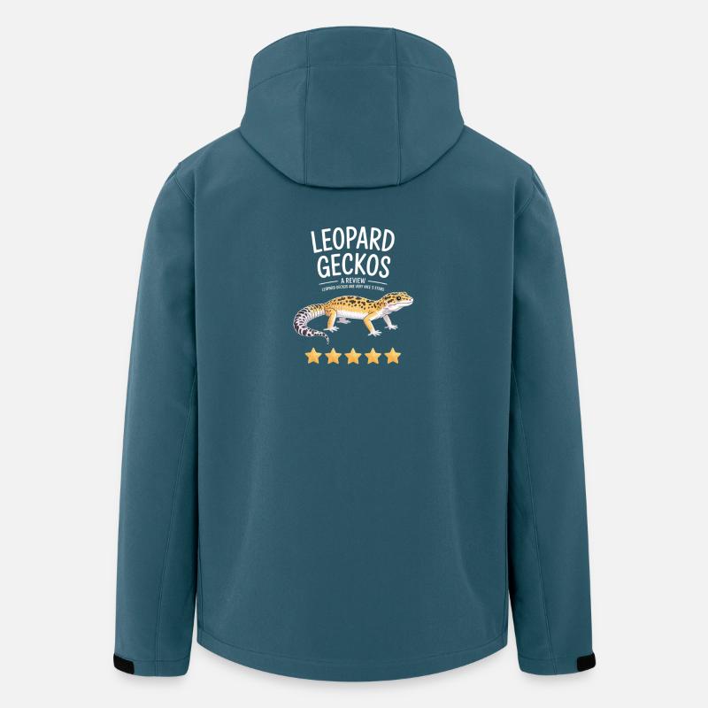Leopardgeckos Bewertungsabzeichen - Recycelte Männer Softshell-Jacke von Stanley/Stella - Dunkles Petrol