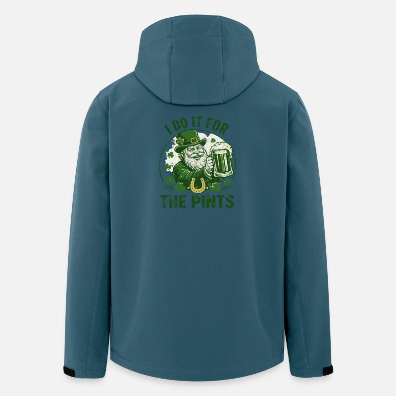 Leprechaun Pints Celebration - Men’s Recycled Softshell Jacket Discoverer by Stanley/Stella - stargazer
