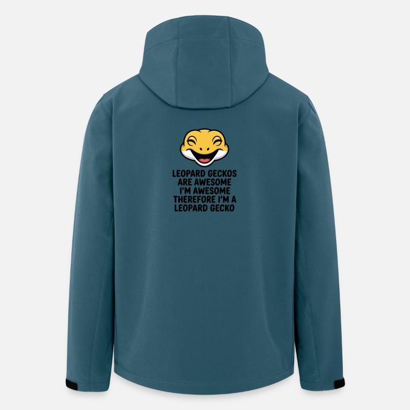 Joyful Leopardgecko Laughs Mascot - Men’s Recycled Softshell Jacket by Stanley/Stella - stargazer