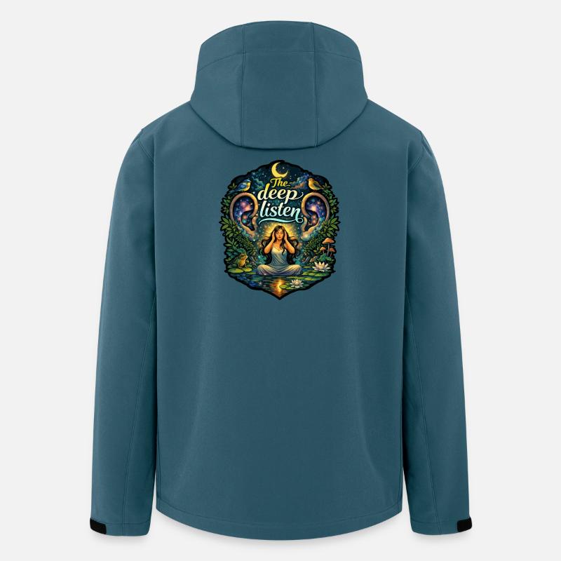 Die Tiefe Hört Himmlische Nacht - Recycelte Männer Softshell-Jacke von Stanley/Stella - Dunkles Petrol
