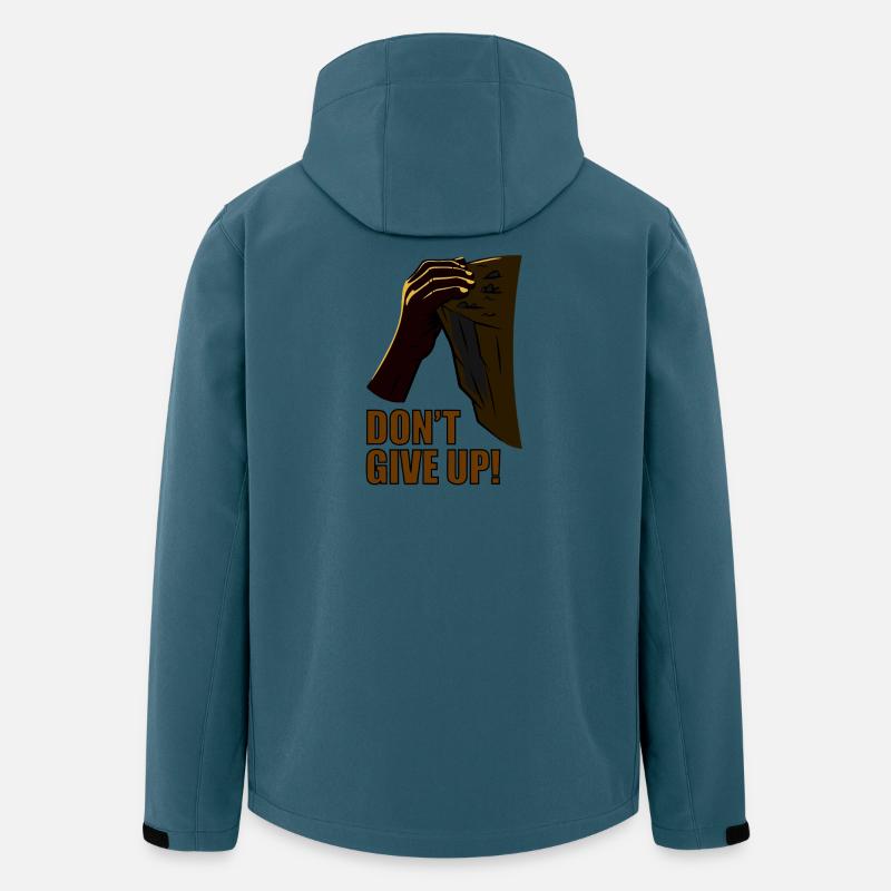 N’abandonnez pas : déchirez le doute - Veste softshell homme en polyester recyclé Stanley/Stella - bleu pétrole foncé