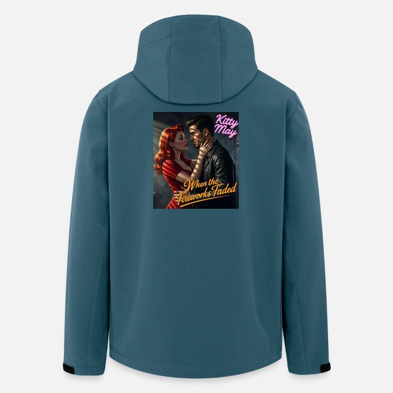 Kitty May: Als das Feuerwerk verblasste - Recycelte Männer Softshell-Jacke von Stanley/Stella - Dunkles Petrol