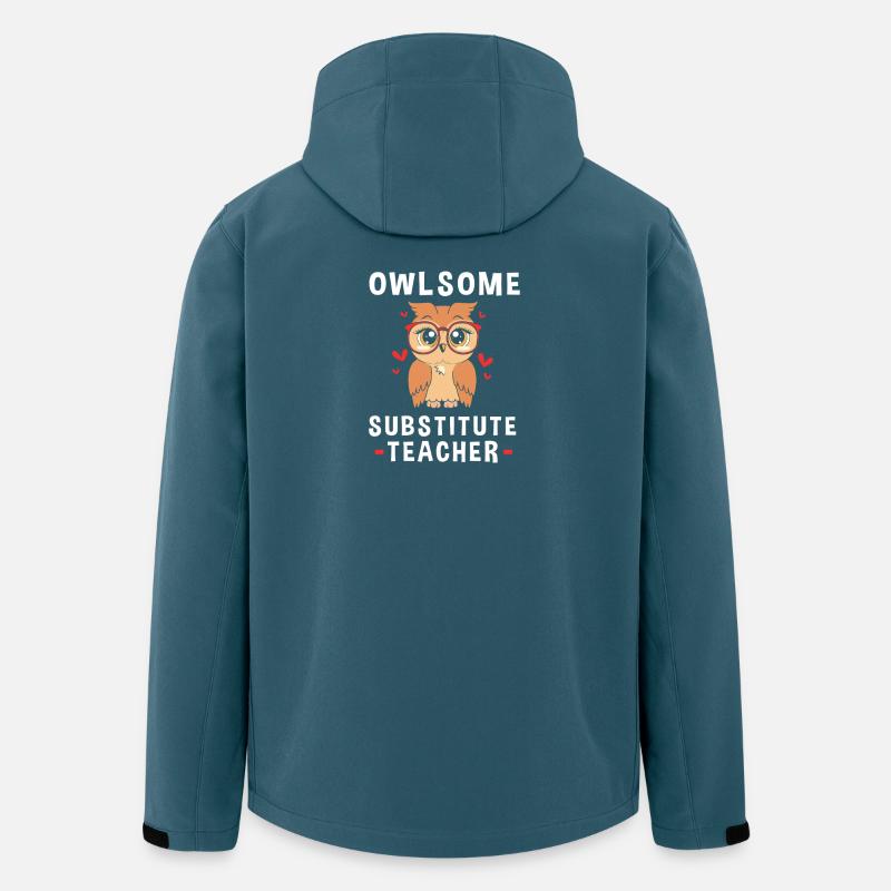 Professeur remplaçant Professeur remplaçant - Veste softshell homme en polyester recyclé Stanley/Stella - bleu pétrole foncé