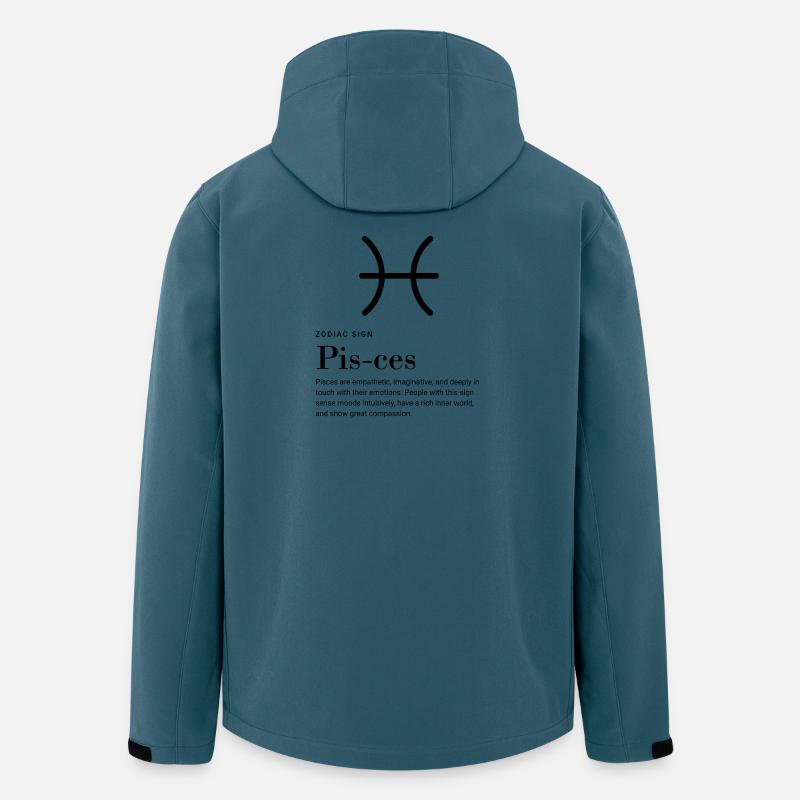 Pisces - Zodiac sign - Recycelte Männer Softshell-Jacke von Stanley/Stella - Dunkles Petrol