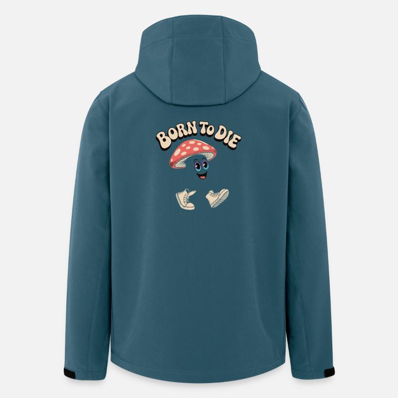Né pour mourir : Champignon Mème - Veste softshell homme en polyester recyclé Stanley/Stella - bleu pétrole foncé