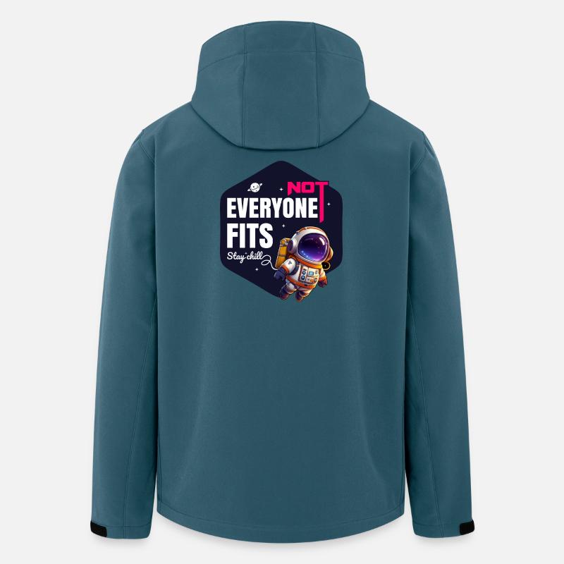 Nicht jeder passt Bleib entspannt - Recycelte Männer Softshell-Jacke von Stanley/Stella - Dunkles Petrol