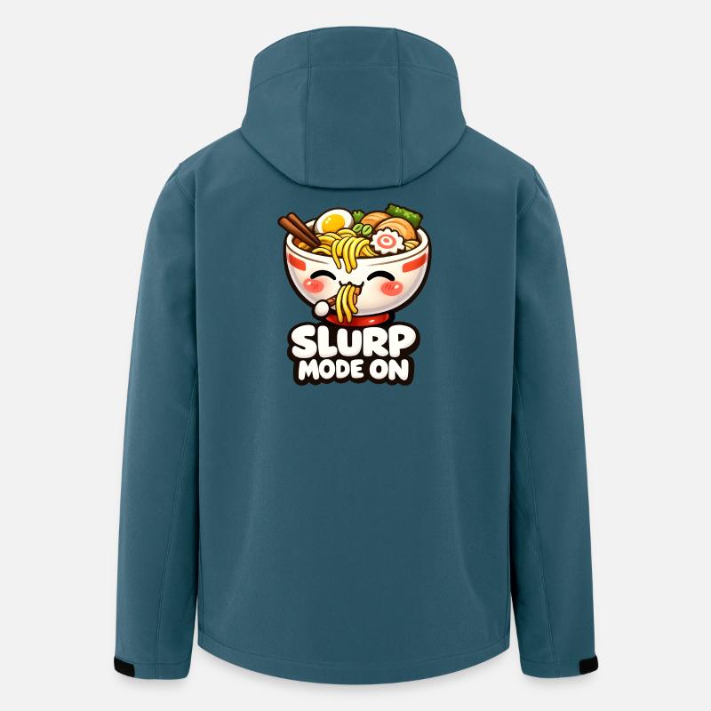 Slurp Mode On Ramen Kawaii - Recycelte Männer Softshell-Jacke von Stanley/Stella - Dunkles Petrol