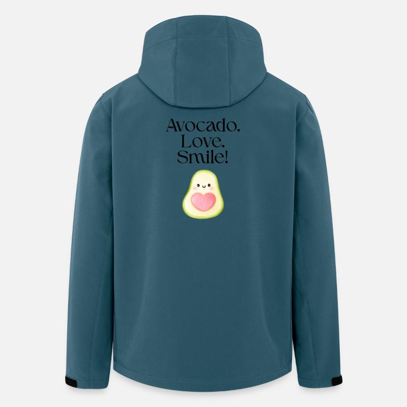 Avocado Love Smile - Recycelte Männer Softshell-Jacke von Stanley/Stella - Dunkles Petrol