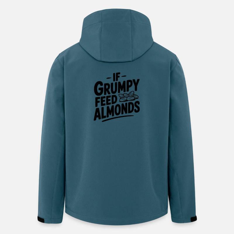 Wenn Grumpy Mandeln füttert - Recycelte Männer Softshell-Jacke von Stanley/Stella - Dunkles Petrol