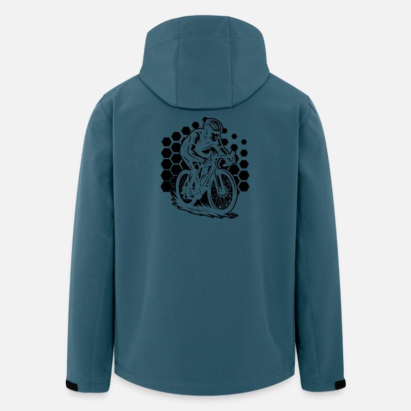 Statement für alle Rennrad - Recycelte Männer Softshell-Jacke von Stanley/Stella - Dunkles Petrol